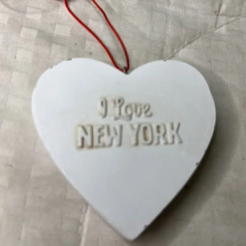 NEW Macy's I Love New York Heart Shadow Ornament